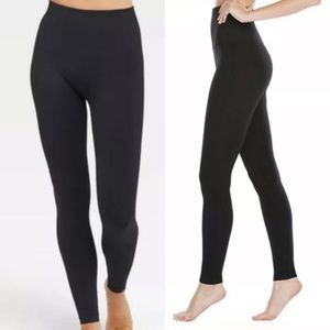 Spanx Love Your Assets Sara Blakely Black M Leggings High Waist Shaping
